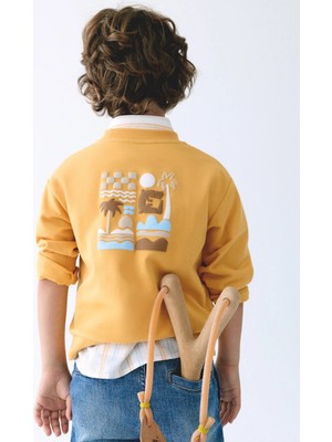 Mayoral Erkek Çocuk Iki Iplik Sweatshirt Sarı