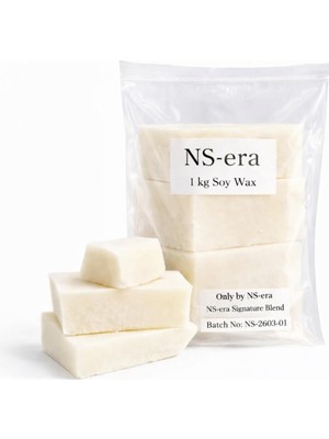 1 kg Krem Soya Parafini (Soya Wax) Doğal Mum Parafini