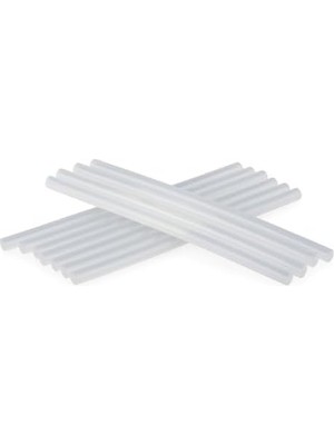 Ince Mum Silikon Çubuk 7.5 mm x 150 mm (20 Adet) | Şeffaf Silikon Mum | Silikon Tabancası Için Uyumlu Yapıştırıcı Çubuklar