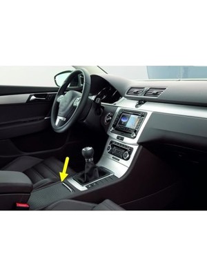 Orta Konsol Bardaklık Sürgülü Perdesi Siyah Vw Passat B7 ile Uyumlu 2011-2014