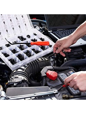 190 Adet Araba Tutucu Klipsleri Bağlantı Elemanı Sökücü 18 En Popüler Boyut Uygulamaları Otomatik Push Pin Perçin Seti - Için Kapı Panel Klipsleri, 2 Yıl Garanti
