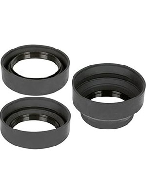 72MM Üç Kademeli Kauçuk Parasoley, Lens Hood