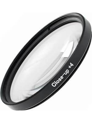 Close-Up Filtre Seti 58MM – +1 +2 +4 +10 Diyopter, Optik Cam, Ince Alüminyum Çerçeve, Çift Vidalı, Taşıma Kılıflı (58 mm Lenslerle Uyumludur)