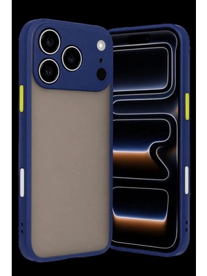 Mudanis Apple Iphone 17 Pro Max Kılıf Montreal Silikon Kapak - Lacivert
