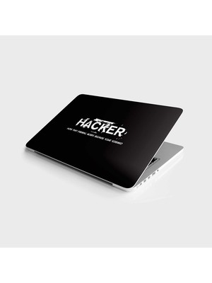 Laptop Bilgisayar Notebook Pc Kaplama Etiketi Hacker