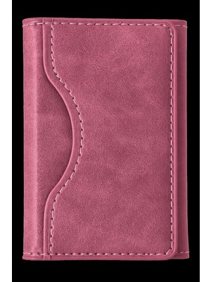 Mudanis Joko Tema Magsafe Deri Kartlık - Pembe