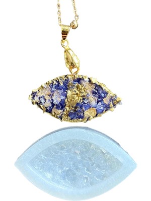 Cnk Craft Shop Yuvarlak Druzy Kristal Silikon Epoksi Kalıbı, 4 Cm, Şeffaf, Kolye ve Anahtarlık Yapımı Için, Tekrar Kullanılabilir (Nazargoz)