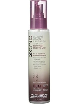 Giovanni 2chic Ultra-Sleek Fön Öncesi Şekillendirici Saç Spreyi 118ML