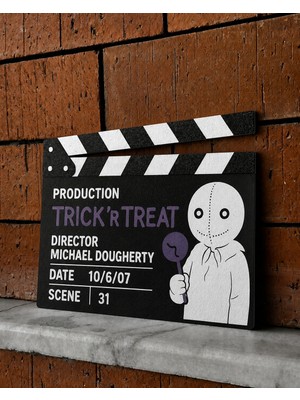 Klaket Tablo / Duvar Dekoru - Trick 'r Treat