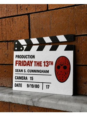 Klaket Tablo / Duvar Dekoru - Friday The 13TH (13.cuma)