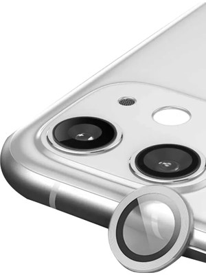 Sora Home Newface Apple iPhone 11 Raze Metal Kamera Lens - Gümüş