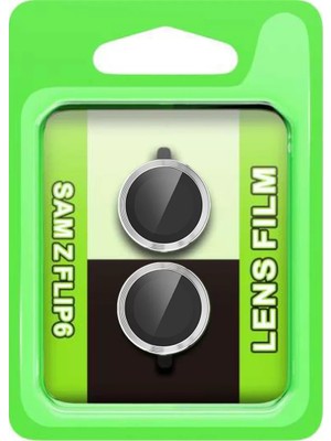 Sora Home Newface Samsung Galaxy Z Flip 6 Raze Metal Kamera Lens - Gümüş