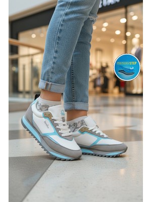 United Colors Of Benetton Beyaz Bağcıklı Memory Foam Unisex Spor Ayakkabı BNI-11133 G