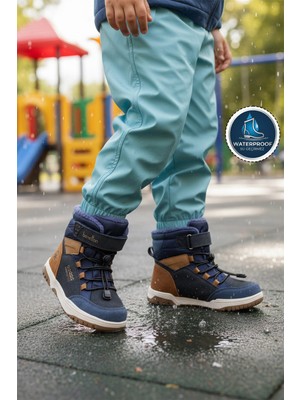 United Colors Of Benetton Lacivert Cırtlı Su Geçirmez Unisex Çocuk Bot BNI-11000 F