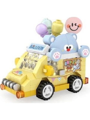 Eco Lounge LZ-8639 Loz Balon Arabası 160 Parça Block Oyuncak-Mini Poşet