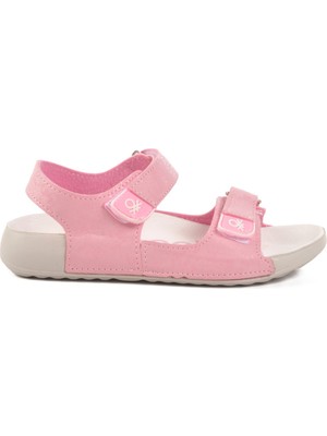 United Colors Of Benetton Pembe Cırtlı Hafif Kız Çocuk Sandalet BN-1419 F