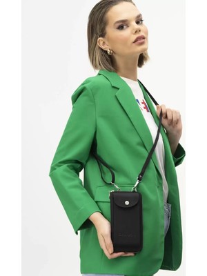 United Colors Of Benetton Siyah Omuz Askılı Kadın Cüzdan/çanta BNT-1213