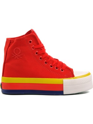 United Colors Of Benetton Kırmızı  Kadın Spor Ayakkabı BN-30944 G
