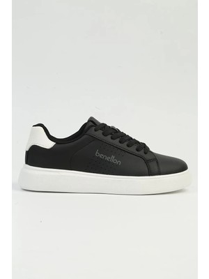 United Colors Of Benetton Siyah Beyaz Unisex Sneaker BNI-10266 G