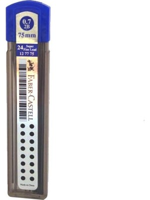 Faber-Castell 0.7 mm 2B 75 mm Kalem Ucu 12'li Kutu Mavi Renkli Yüksek Kalite