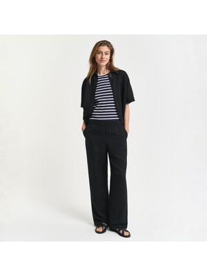 Gant Kadın Siyah Relaxed Fit Pantolon