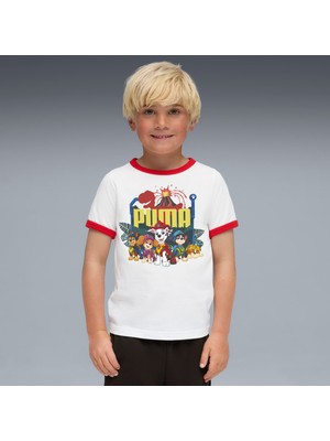 Puma x Paw Patrol Çocuk Beyaz Tişört (634935-02)