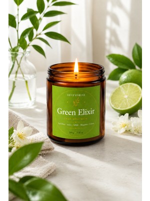 Decevorine Green Elixir Premium Mum Yaşam Alanlarına Hafiflik ve Tazelik Katar 210 gr