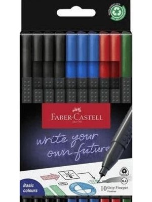 Faber-Castell Grip Finepen Office Box 10LU