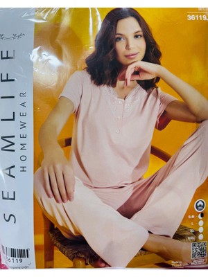 Seam Lıfe Bayan Pijama TAKIMI-36119