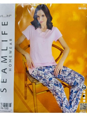 Seam Lıfe Bayan Pijama TAKIMI-36100