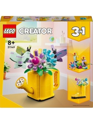 Elivora Creator 3’ü 1 Arada Sulama Kabında Çiçekler 31149-8 Yaş ve Üzeri Çocuklar Için Çizme ve Kuş Modeli Seçenekleri Içeren Yaratıcı Oyuncak Yapım Seti, Doğum Günü Hediyesi Fikri (420 Parça)