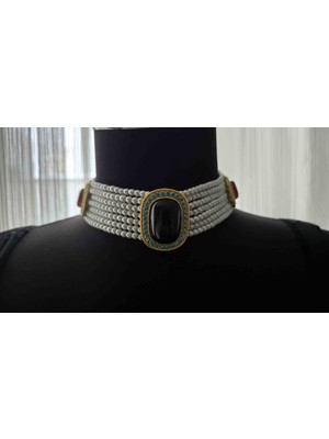 Kirke Jewelry Incili Choker Kolye