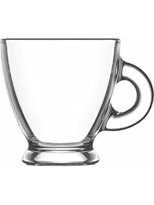 Elivora 12 Pc Şeffaf Base De Thé/café- Her Biri Expresso-Set Grup Cadeau Vaisselle 95 ml