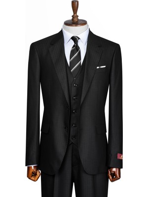İlayda Emir Luxury, Blazer, Slim Fit, Çizgili, Erkek Takım Elbise