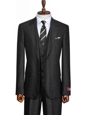 İlayda Emir Luxury, Blazer, Slim Fit, Çizgili, Erkek Takım Elbise