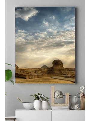 Elivora (PSTER17097) Mısır Piramitler Manzara Kanvas Tablo 21 x 30