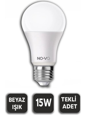 EkoAlışverişDünyam 10 Adet 15W Beyaz LED Ampul 1200LM 6500K 15.000 Saat Ömür (5510)