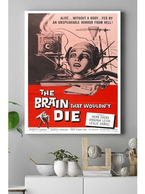 Elivora (PSTER15416) Brain That Wouldnt Die Bilimsel Kanvas Tablo 21 x 30