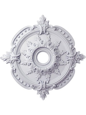 Elivora Millwork 28 3/8 Inç Od x 4 1/2 Id x 1 5/8 P Benson Tavan Lambası Madalyon Tamamen Primed