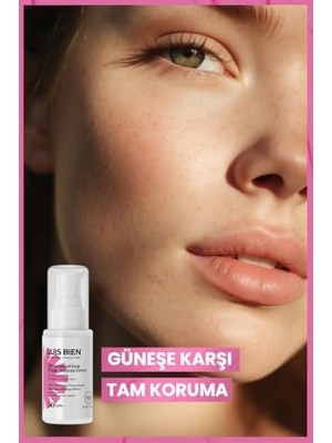 Elivora Luis Bien Ton Eşitleyici Spf 50+ Tüm Ciltler Için Yüksek Korumalı Pembe Güneş Kremi