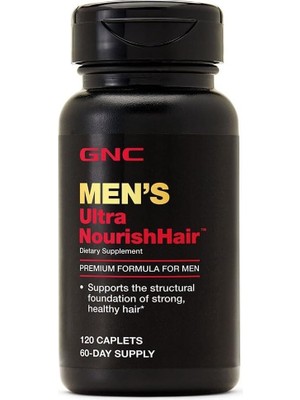 Gnc Erkekler Için Ultra Besleyici Saç Takviyesi, Güçlü ve Sağlıklı Saçları Destekler, 120 Taplet