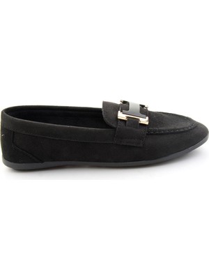 Bambi Siyah  Kadın Loafer Ayakkabı K01542380672