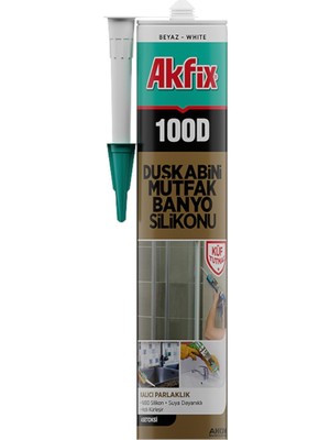 Canarino 100D Duşkabini, Mutfak ve Banyo Silikonu, ŞEFFAF,%100 Silikon, Hızlı Kuruyan, Küf Tutmaz, Su Geçirmez,sararma Yapmaz