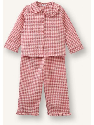 DeFacto Dokuma 2'li Dokuma Pijama Kız Bebek H2651A526SP