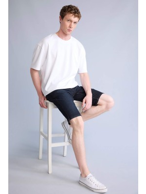 DeFacto Slim Fit Jean Bermuda Şort F4221AX26SM