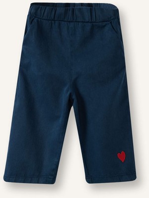 DeFacto Wide Leg Nakışlı Geniş Paça Gabardin Pantolon Kız Bebek H4729A526SM