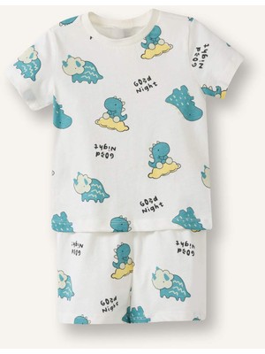 DeFacto %100 Pamuk Poplin 2'li Dokuma Pijama Erkek Bebek G8858A526SM