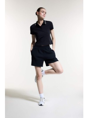 DeFacto Ultra Yumuşak Standart Fit Sporcu Kısa Paça Modal Şort H7193AX26SM