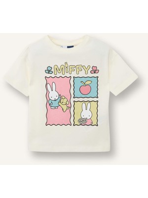 DeFacto %100 Pamuk Miffy Penye Kısa Kollu Tişört H4863A526SM