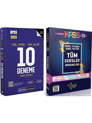 Anla Kazan Yayınları Pegem + Liderler Karması 2026 Kpss Genel Yetenek Genel Kültür 10+29 Deneme 2 Li Set Pegem Akademi + Liderler Karması Yayınları